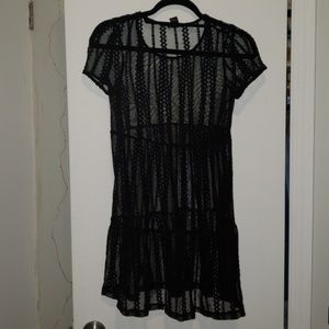 Black Sheer Shirt/Dress